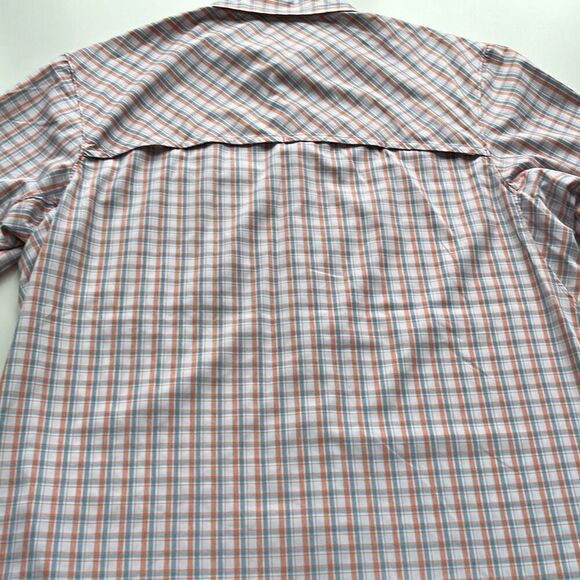 Alaskan Hard Gear Short Sleeve Button Front Mens L Tall - Picture 6 of 9